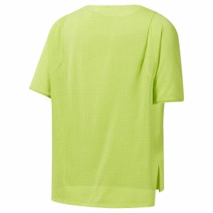 Reebok Perforated T Shirt Damen - HellGrün - DE 614-UJK